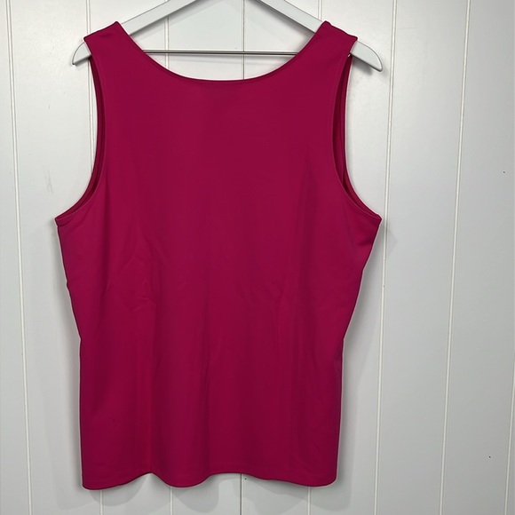 Chico’s Black Label Every Day Tank XL Haute Pink Sleeveless Pullover Vneck NWT - Picture 8 of 11